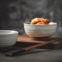 景德镇陶瓷饭碗日式餐具5英寸家用米饭碗复古小汤碗吃饭碗商用