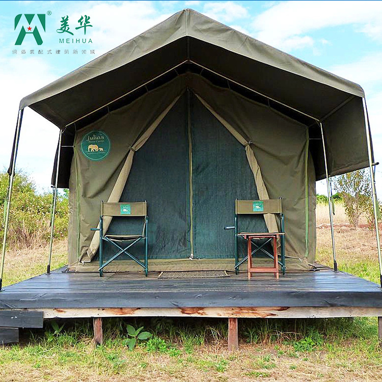 Carpa de hotel para ocio al aire libre, alojamiento móvil, estructura de acero para actividades de camping, impermeable y con protección solar, portátil, camping de lujo ligero.