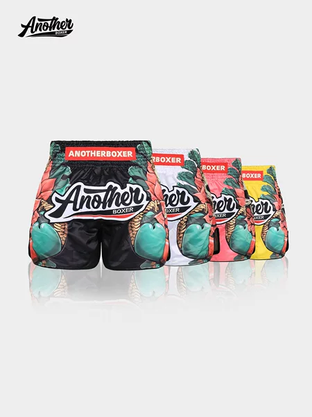 ANOTHERBOXER new skull-patterned Muay Thai training shorts, suitable for both men and women, professional fighting shorts for MMA