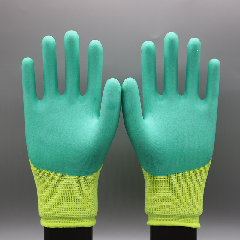 Guantes de protección laboral de goma de neumáticos personalizados resistentes al desgaste antideslizante suave y transpirable guantes de protección de construcción grandes