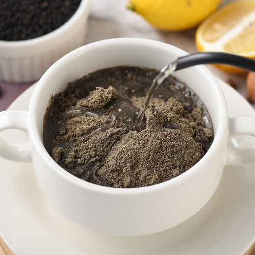 Black sesame, walnut, mulberry powder, black bean powder, meal replacement powder for lazy people, breakfast porridge, black sesame paste, cooked