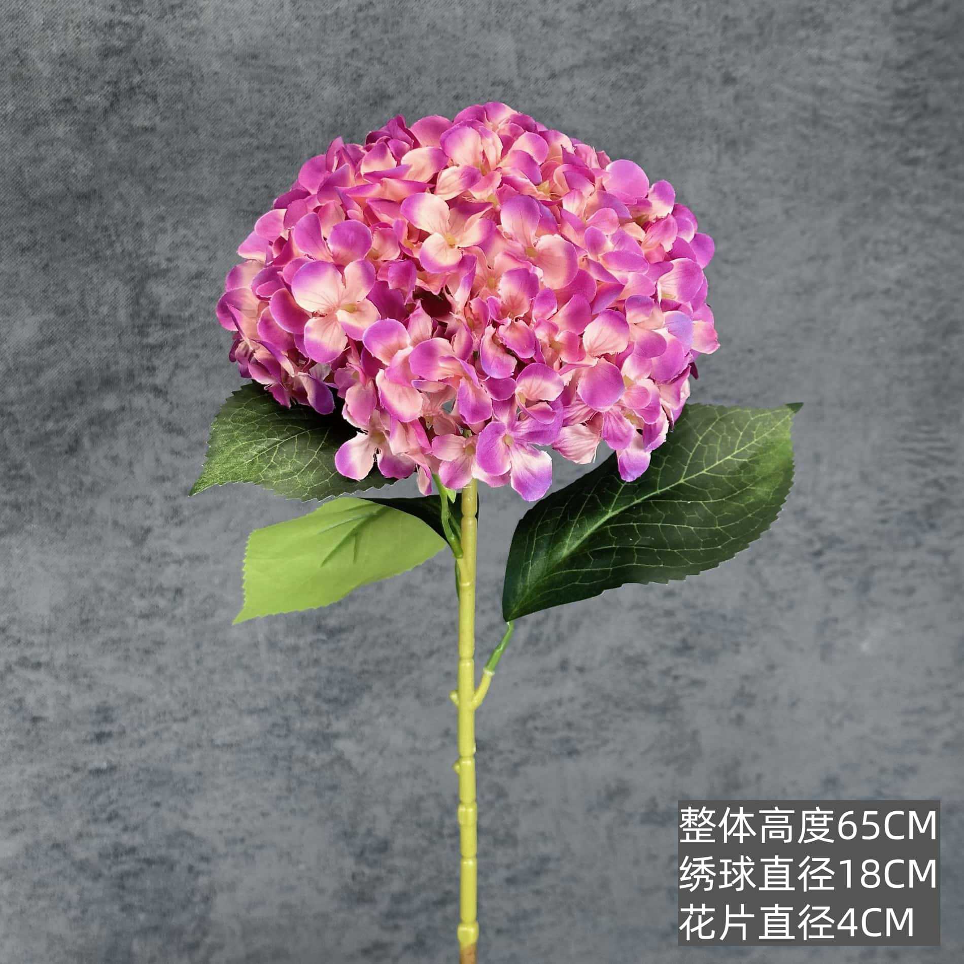 Flor artificial 216 piezas Impresión 3D Gran diseño de escena de boda de hortensia Decoración del hogar Decoración de flores falsas transfronterizas al por mayor