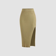 C 45221 High Waist Slit Skirt ��������ȹ ŷ������羳����ѷ