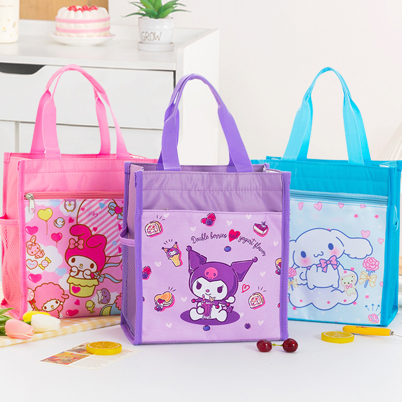 Cute Cartoon Insulated Lunch Box Bag for Kidsren and Primary School Students Special Waterproof Large Lunch Tote Bag Lunch Bag
