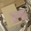 Sakura powder 3 sinks+8 leather horizontal line stationery paper+3 fire lacquer seal (fire paint wax material)