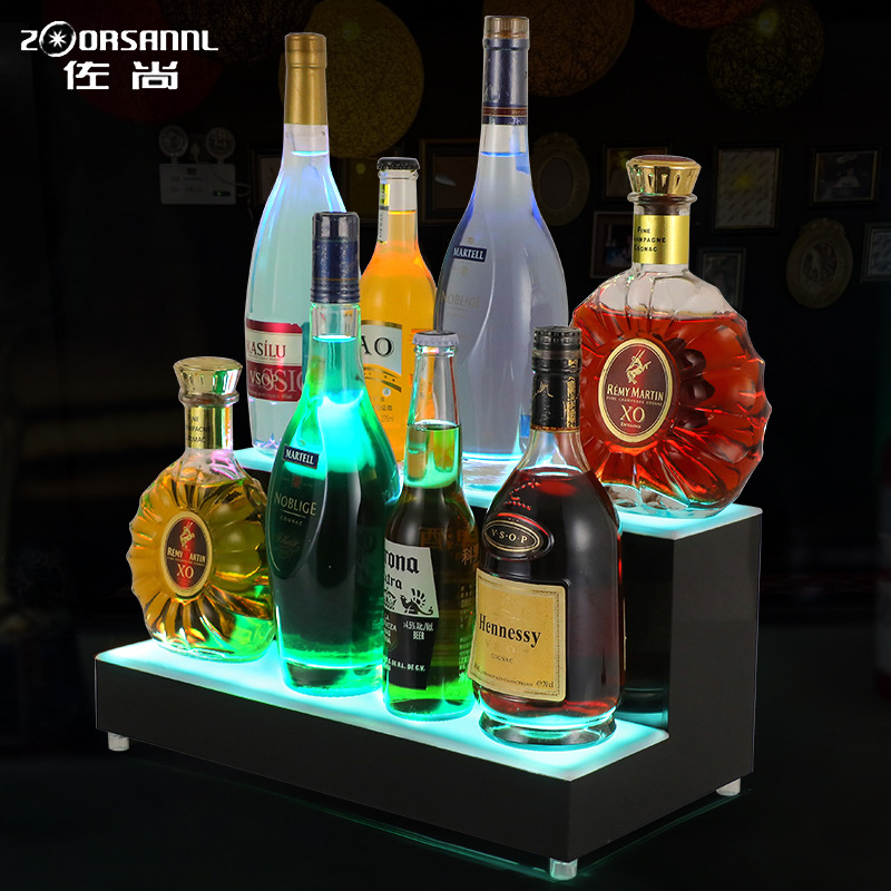 Bar transfronterizo KTV asiento de vino creativo LED Champagne King 's Night Party Showcase de vino rojo doble asiento de vino luminoso