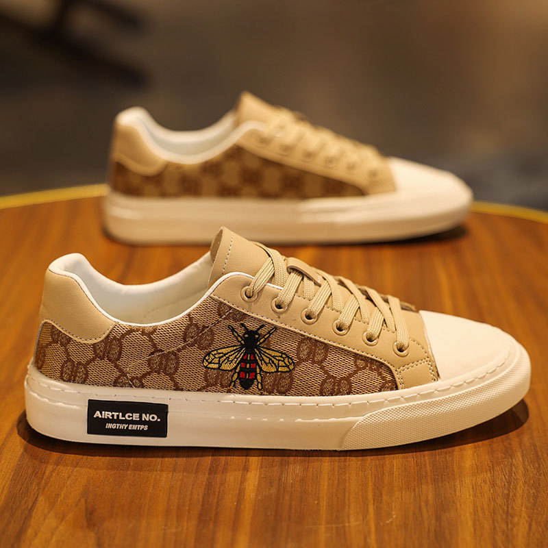 欧洲站休闲男鞋2024新款韩版潮流百搭小白鞋夏季时尚透气帆布板鞋