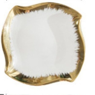 �S��ֱ�N�߶�僽��մɲ;ߒ߽�߅�D�~�Pgold rim irregular plate