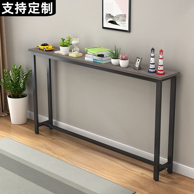 Sofá trasero tabla larga piso contra la pared radiador por encima del estante de la cabecera de la cama gabinete de hendidura ultra estrecha