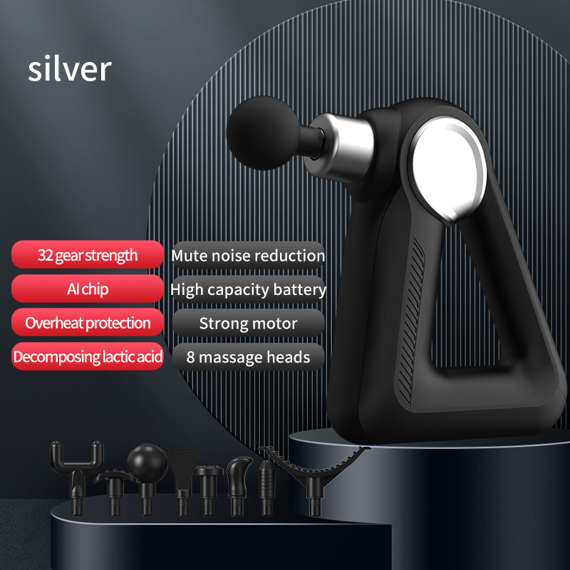 Cruz-frontera triángulo fascia pistola masaje pistola muscular profunda relajación ejercitador de alta frecuencia fisioterapia Dispositivo portátil Nuevo