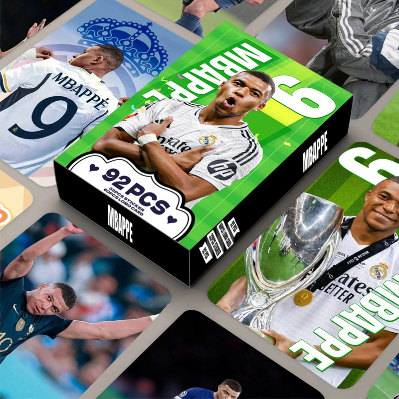 92 шт. HD фотокарточка Mbappe LOMO карта MBAPPE звезда коллекция карта футбольная карточка