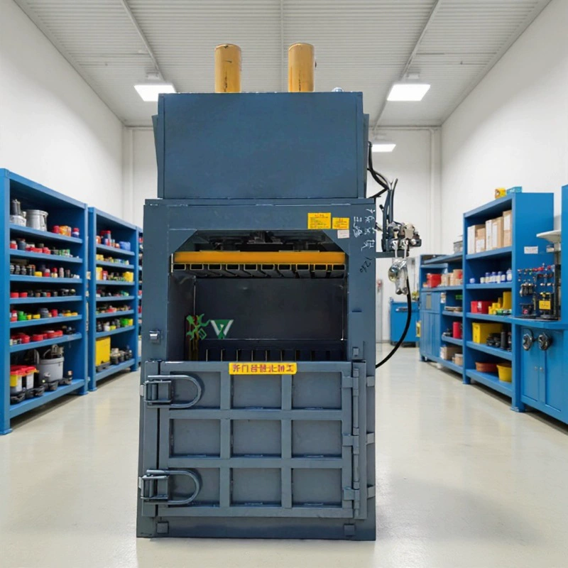 Пресс для отходов из картона, тканых мешков, пластиковых бутылок, банок, гидравлический пресс для макулатуры и ленты