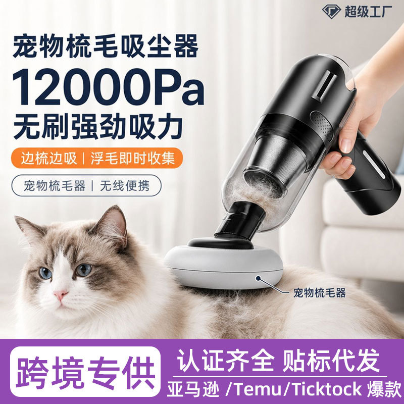Aspirateur de voiture sans fil sans balais haute puissance, réglage à deux vitesses, aspiration et soufflage, un mini portable à double usage