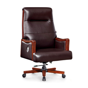Genuine leather office chair imported first layer cowhide boss chair senior leather manager chair sleeping office computer chair