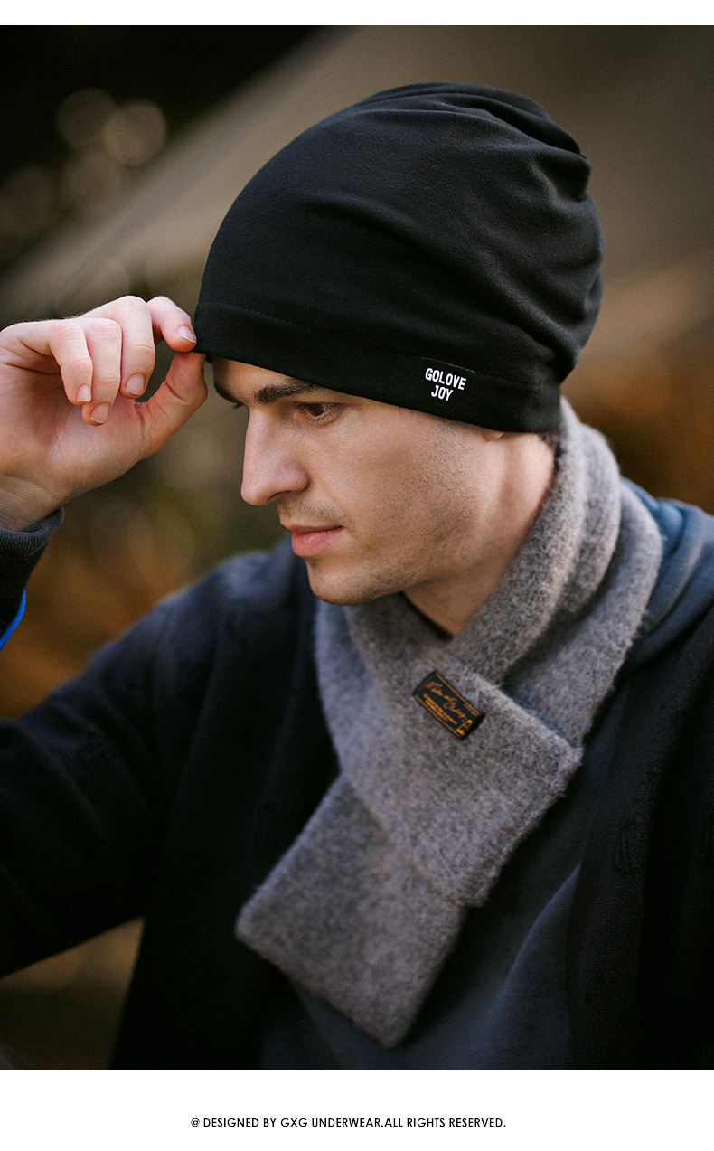 Berretto uomo invernale beanie antivento con scaldacollo_voghion.com