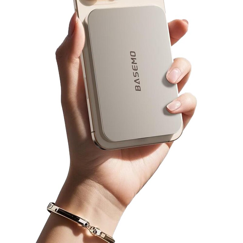 【飛行機に持ち込むことも可能】MagSafe 5000mAh 磁気超薄型ワイヤレスモバイル電源 magsafe 低温急速充電宝物|undefined