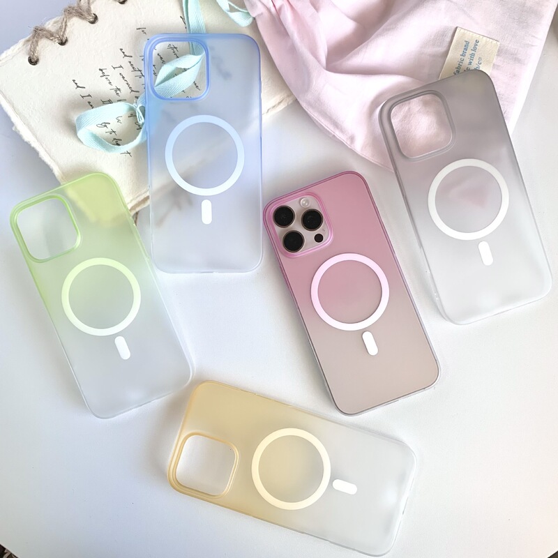 iphone17promax手机壳适用苹果16磨砂冰雾渐变磁吸15/14跨境13/12|undefined