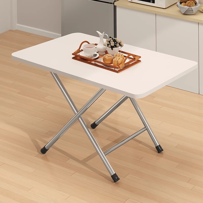 Foldable Table Dining Table Household Small Apartment Dining Table Rental House Simple Small Table Rectangular Stall Table