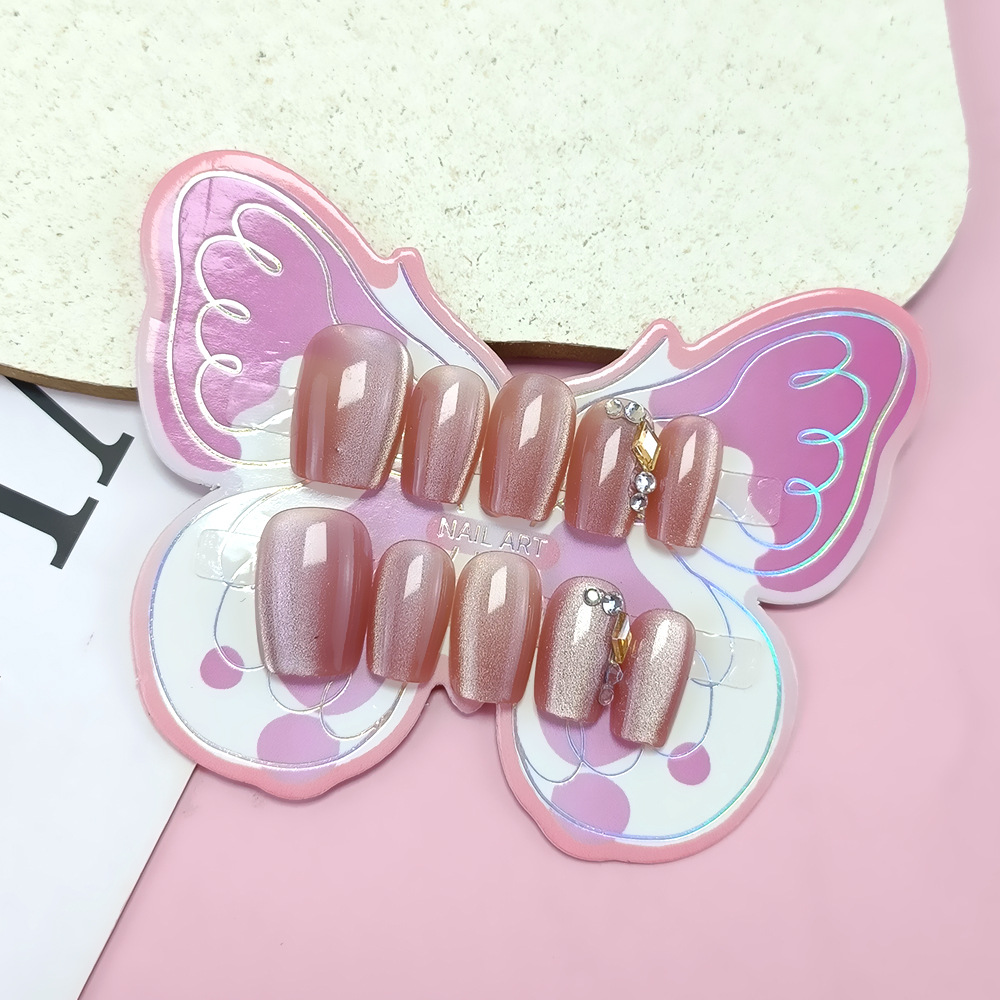 10 piezas de uñas para niños adolescentes, uñas para adolescentes lindas, uñas para niños de 12 - 18 años de edad