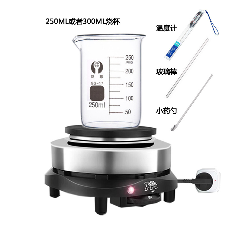 ●500W로 + 비커 온도계 유리막대 스푼