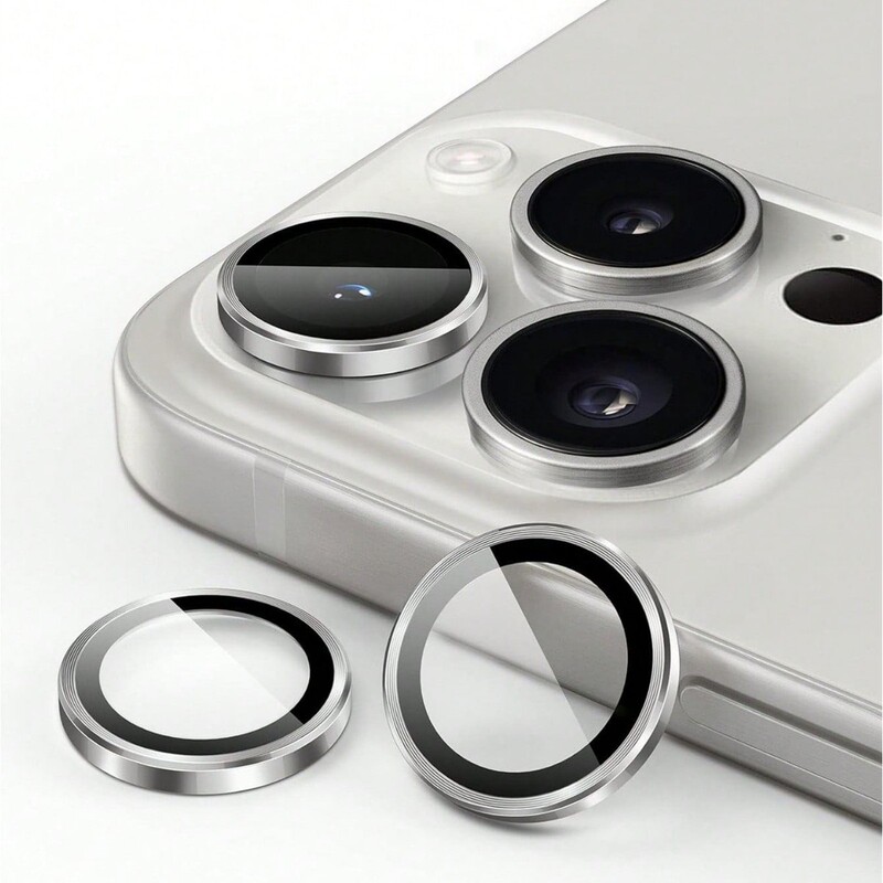 Suitable for iPhone 17 Pro Tempered Glass Metal Camera Screen Protector Shockproof Camera Cover Ring