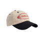 Japanese Style Vintage Personalized Color Matching Hat Denim Embroidered Curved Corner Cap Couple Casual Face Small Baseball Cap for Women