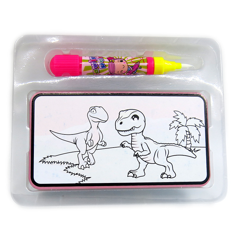 Tarjeta de pintura de agua mágica para colorear de agua para niños Tarjeta Doodle inteligencia ciencia y educación juguete dinosaurio mundo graffiti tarjeta