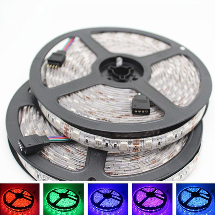 LED灯带5050贴片60灯24v室内12v氛围灯户外套管防水灯带