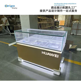 华为手机柜台中邮指定玻璃柜通讯展示柜营业厅封闭柜定制靠墙