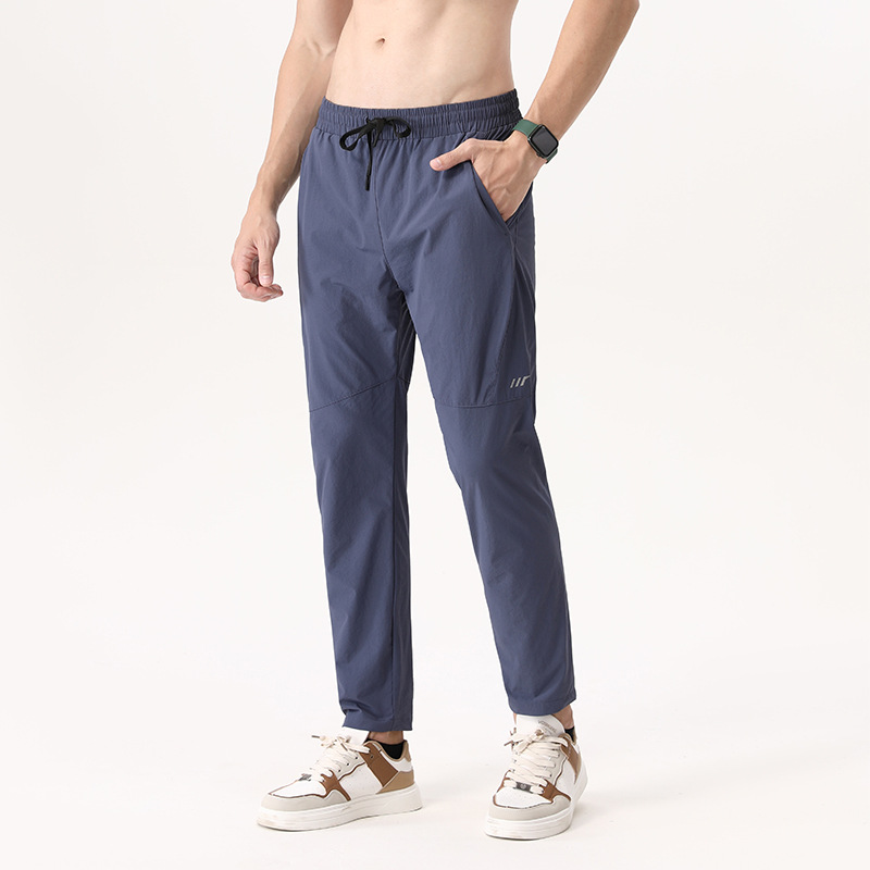 Pantalones deportivos al aire libre LULU pantalones de secado rápido de seda de hielo sueltos y transpirables de verano para hombres