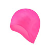 Men's silica gel waterproof durable big high swimming cap for swimming
