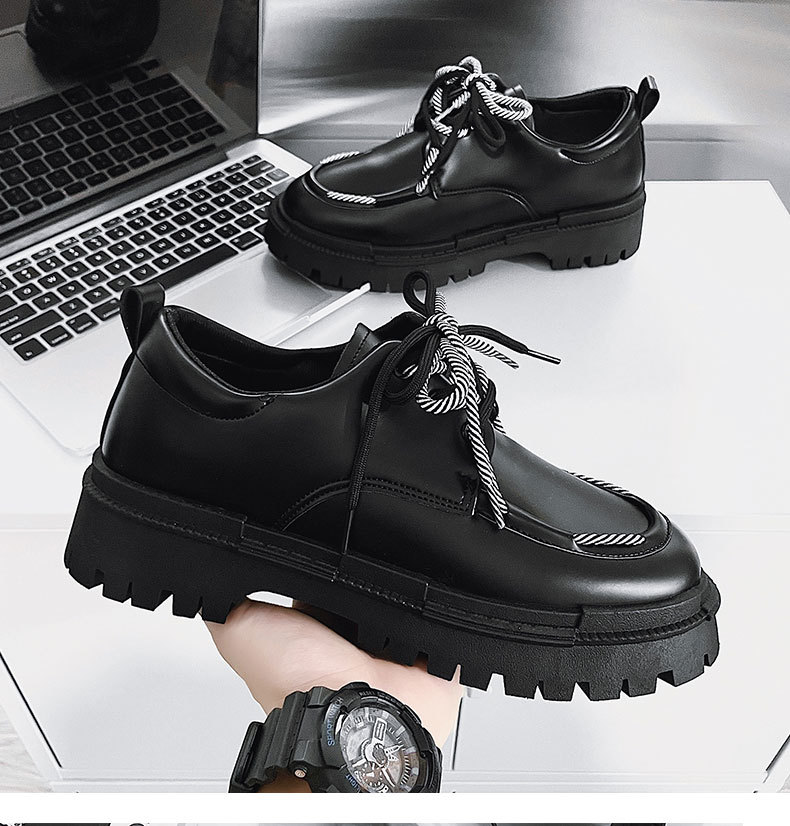 Men Derby Formal Synthetic Leather Pointed Toe Round Toe Wedding Casual Footgear Shoes_voghion.com