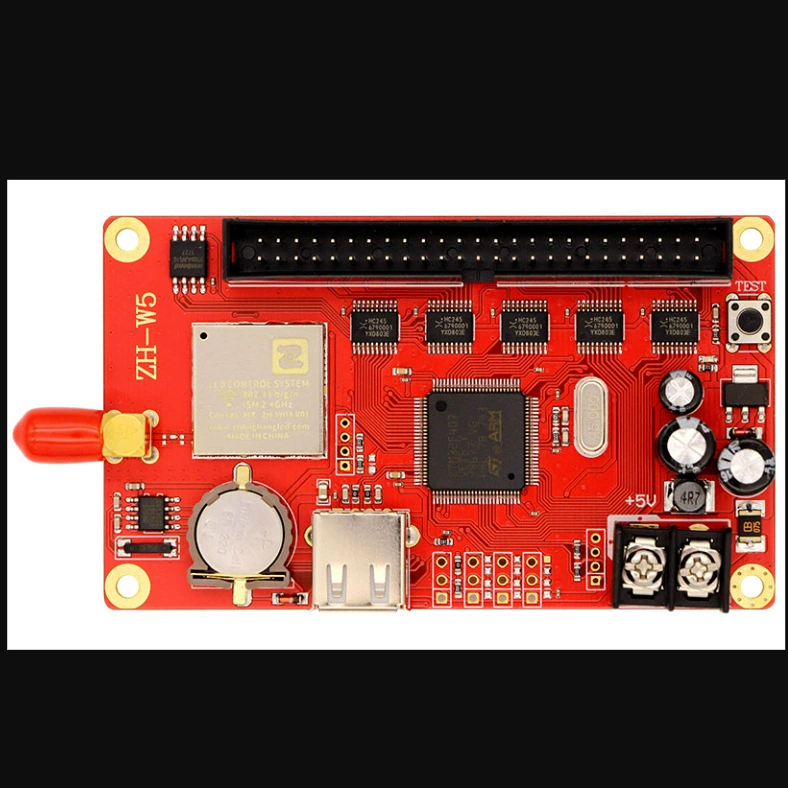 AVIC ZH-W5 Светодиодный рекламный экран Контрольная карта U Диск + WIFI Одноцветный