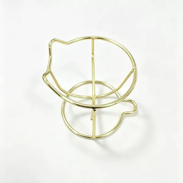 Welded Iron Wire Makeup Sponge Storage Rack, Multi-layer Metal Stand for Powder Puffs and Sponges, Gourd-Shaped Powder Puff Holder