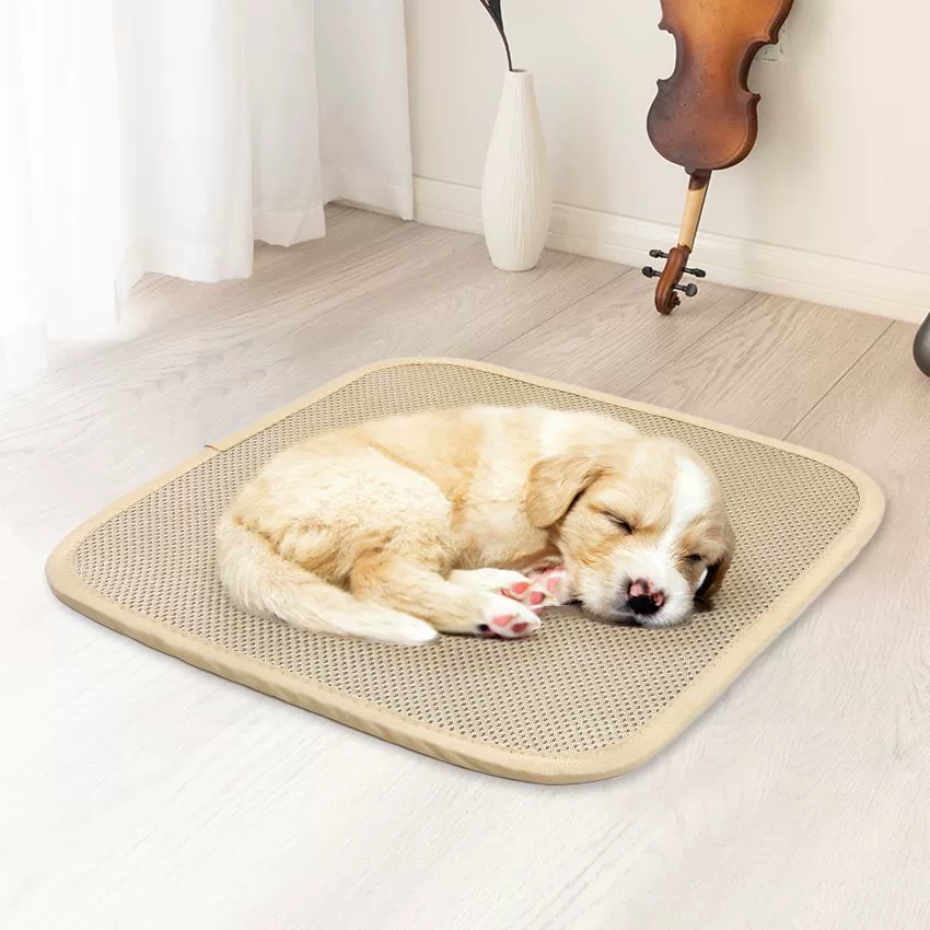 Летний нескользящий 3D дышащий коврик для домашних животных, сотовый коврик, коврик для собаки, моющийся коврик для домашних животных, коврик для клетки для собаки, коврик для автомобиля