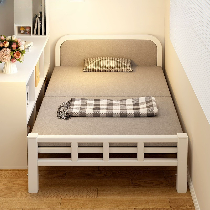 Односпальная кровать, домашняя раскладная кровать, комната для сдачи в аренду, маленькая кровать, дополнительная кровать в спальне 1.2m простая кровать для взрослых, 1.5m двуспальные кровати