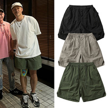 余文乐工装速干运动短裤男士潮牌夏季新款宽松休闲美式直筒五分裤