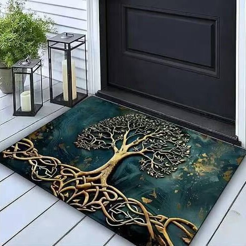 Cross-Border Semi-Circular American-Style Floor Mats for Entryways, Water-Absorbent and Non-Slip Mats for Kitchen Entrances, Stain-Resistant Carpets Wholesale Cross-Border Semi-Circular American-Style Floor Mats for Entryways, Water-Absorbent and Non-Slip Mats for Kitchen Entrances, Stain-Resistant Carpets Wholesale