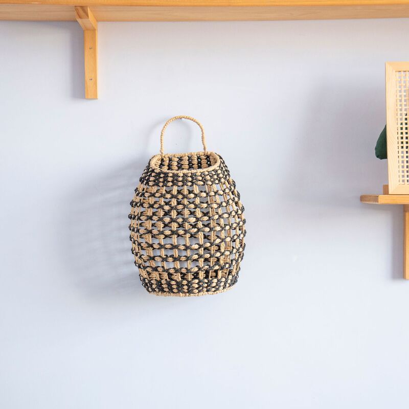 Amazon Gourd Grass Wall Hanging Basket Storage Basket Wall Storage Basket Hanging Wall Storage Basket Wall Illustration Decorative Frame