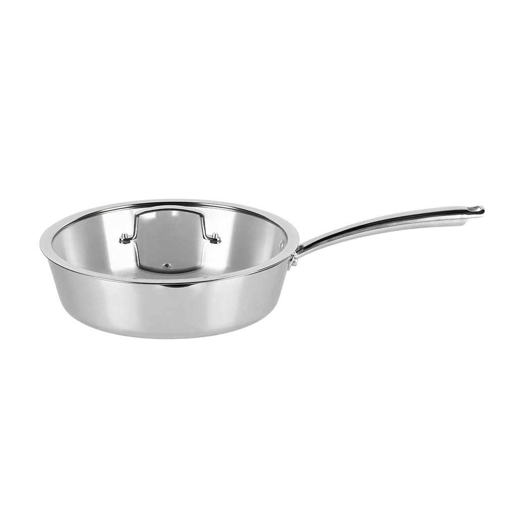 Juego de Ollas y Sartenes Antiadherentes de 3 Capas de Acero Inoxidable para Cocina image 4