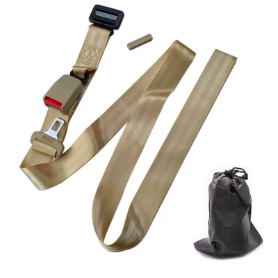 Safety Belt for Pregnant Women, Belly Car seat belt - beige-push-button-maternity-safety-belt-non-woven-bag