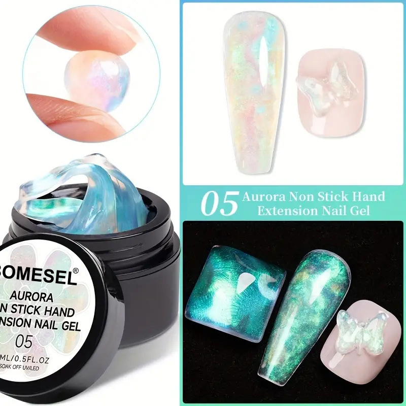 Aurora no pegajosa extensión de la mano Aurora extensión adhesivo puede sustituir la etiqueta de la fábrica de explosión transfronteriza fuente