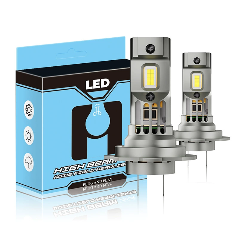 Новый D8S автомобиль светодиодные фары с прямой вставкой H7 H4 с подсветкой