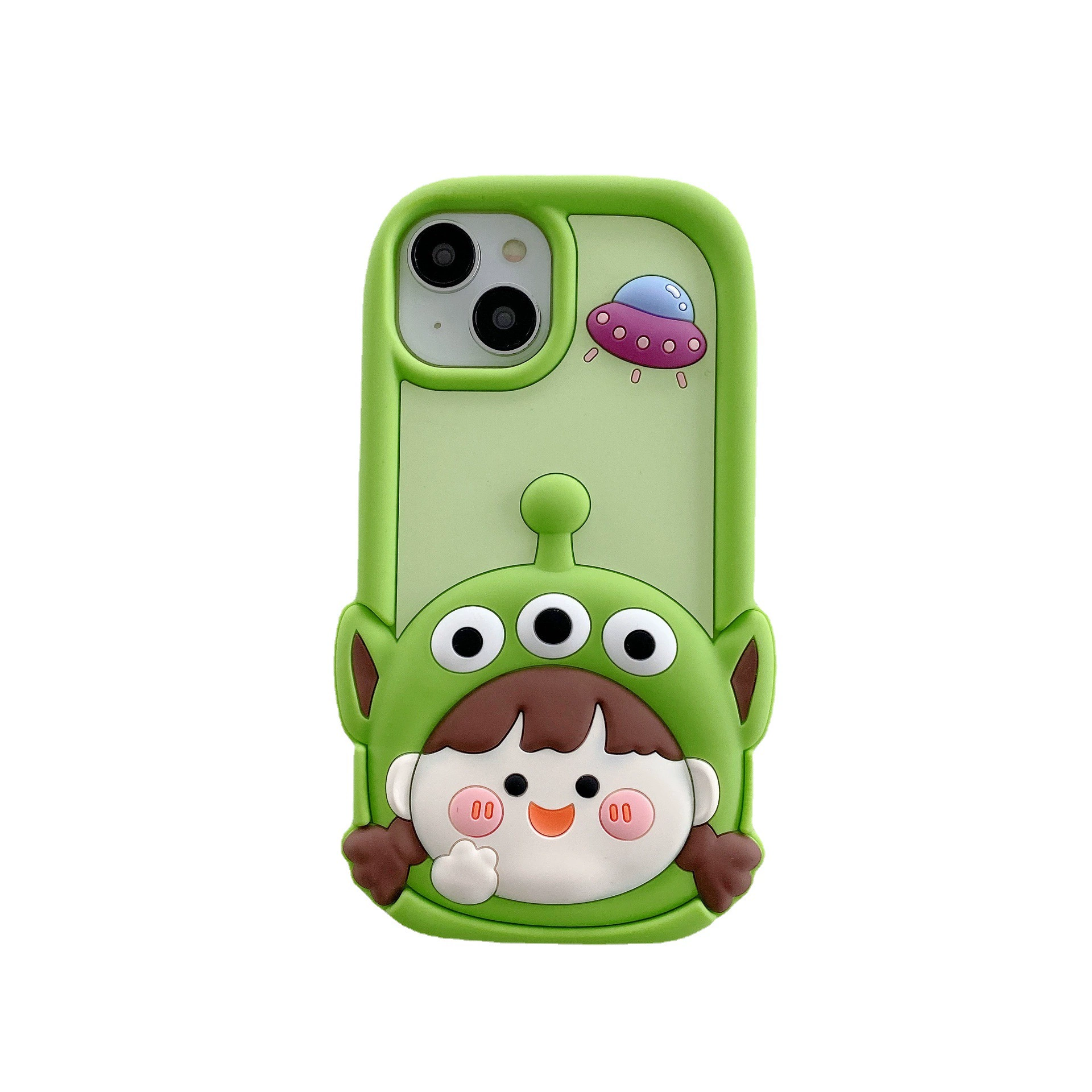 Apple, three dimensional silicone cute compatible phone case pro