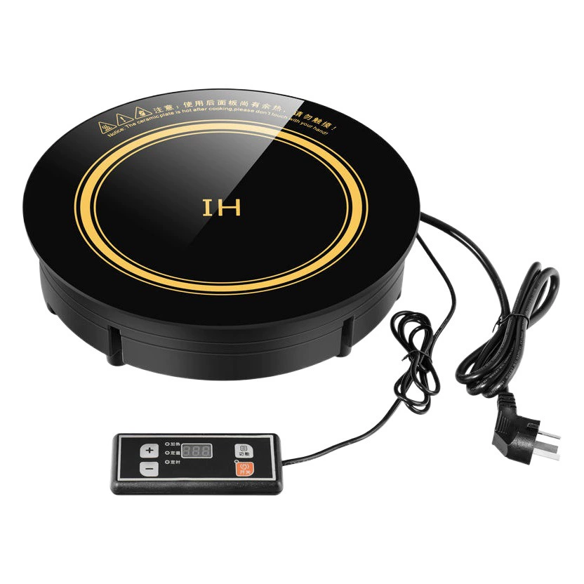 Индукционная плита для хот-пота, на одного человека, круглая, со встроенным проводным управлением, коммерческая мини-плита для хот-пота для ресторанов.