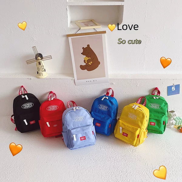 Children's Bag Kindergarten Letter Fashion Baby's Backpack Stylish Lightweight 2022 New Girls' Schoolbag