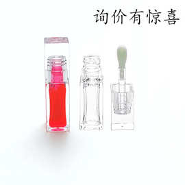 明丽包装 全透明方形唇彩瓶  注拉吹瓶  唇釉管 大容量  GH211A