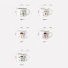 A Creative Family Family Parent -Child Cup Sanwukou Set Family Drinking Water Ceramic Breakfast Beach Cup