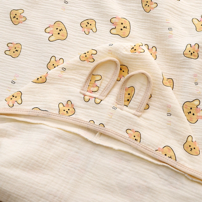 Морщинистый плащ хлопчатобумажная марля плащ детский халат