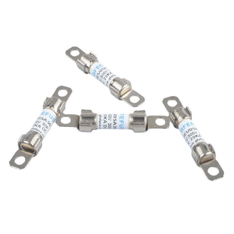 厂家产销售贡福品牌汽车保险丝高压直流熔断器500V车载熔断器